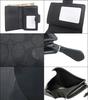 [My Organye] Women's Wallet, L-shaped Shoulder Bi-fold Wallet, Medium Corner Zip Wallet, Signature Canvas, Outlet (Charcoal x Black) [Parallel Import]