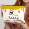 Organizer Pouch Bag Women Linen Cosmetic Bags Coffee Give Me Teacher Power Lipstick Organizer