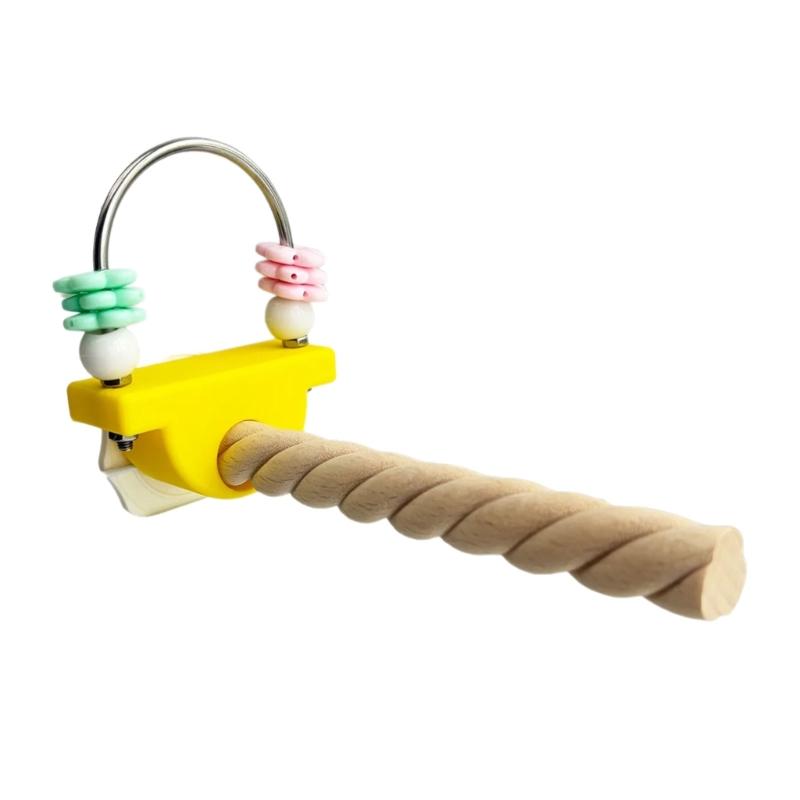 Durability Wooden Parrots Gym Interactively For Climbing Jumping And Playing Helps Prevent Boredom In Pet Birds