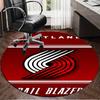 Portland Blazers Artwork Round Rug for Livingroom,Bedroom, Palyroom, Chair Rug, Area rug, Circle Carpet, Large Size Fan Christmas gift