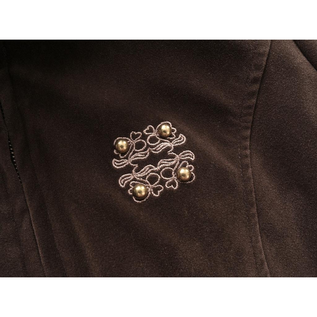 Vintage Fleece Fur Collar Cropped Jacket