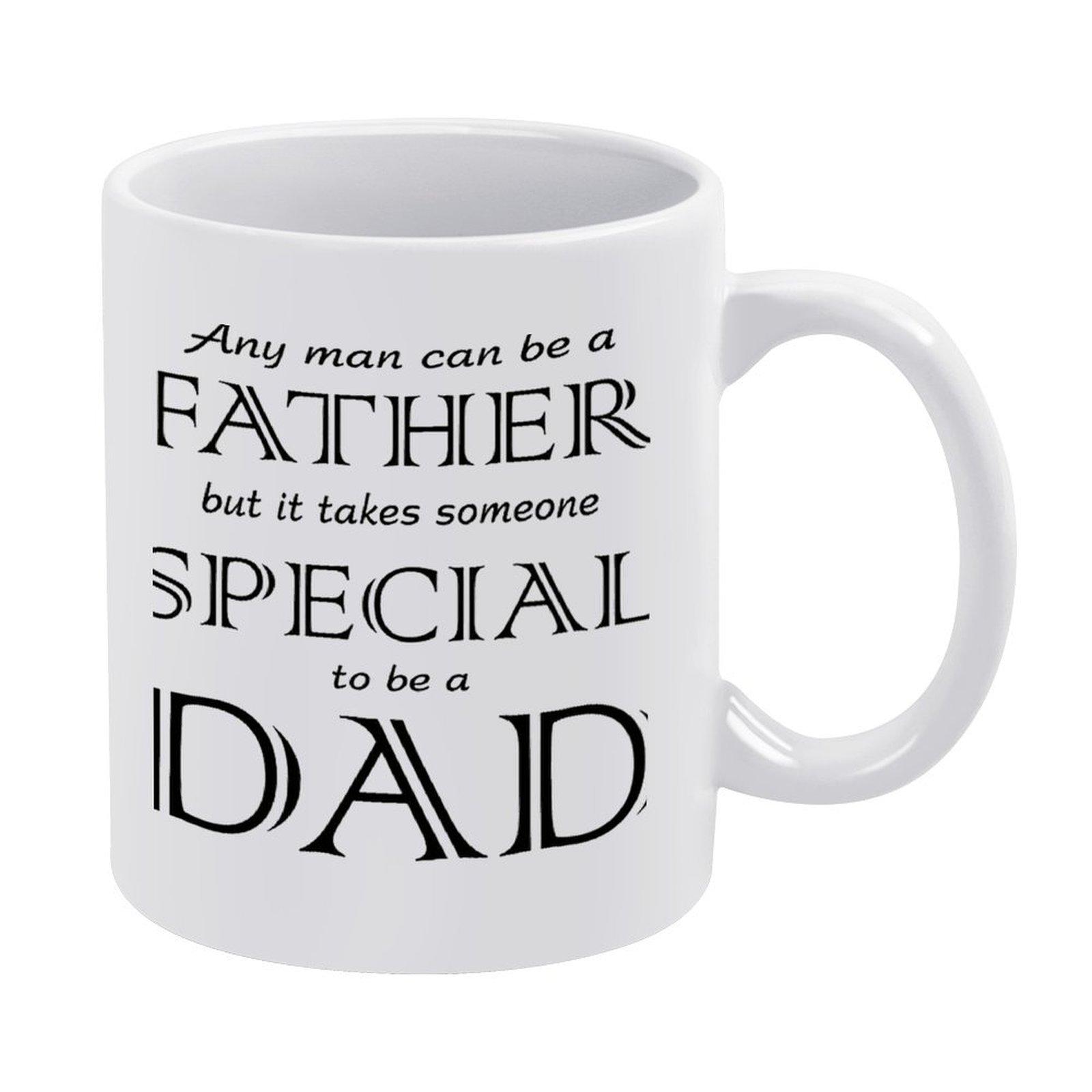 

1 шт. 11 унций Белая кофейная кружка, Керамическая чашка с двусторонней печатью, Гладкий край, Термостойкая, Идеальный подарок для друзей, семьи или коллег по офису белый