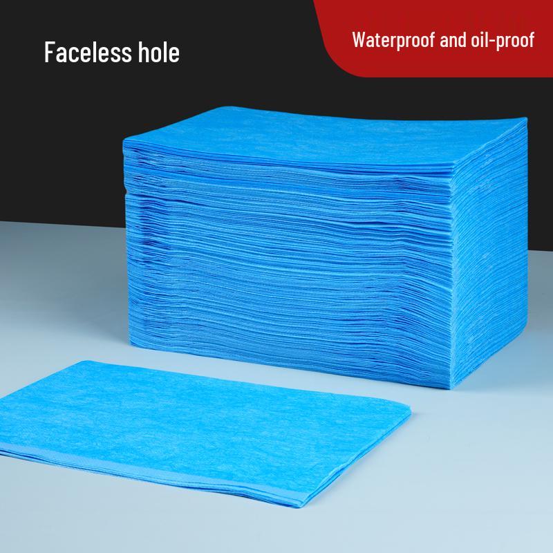 100 Thickened Waterproof Disposable Bed Sheets for Salons & Hospitals - Breathable, with Opening, Ideal for Foot Baths & Isolation