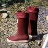 Rain Shoes Men and Women Wear Fashionable Waterproof and Non-slip Rain Boots Thickened and Versatile Outdoor Velvet Glue Shoes