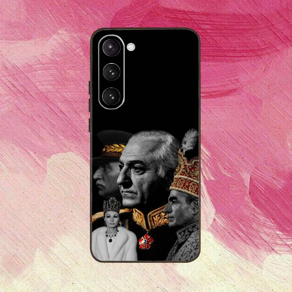 M-Mohammad R-Reza P-Pahlavi Phone Case For Samsung Galaxy A73,A72,A71,A70,A53,A52,A51,Soft Silicone Black Cover