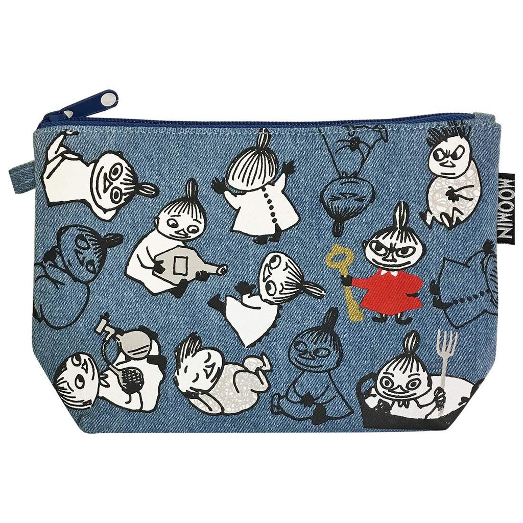 Moomin Denim Goody Pouch Little My and the Brothers MMAP3358
