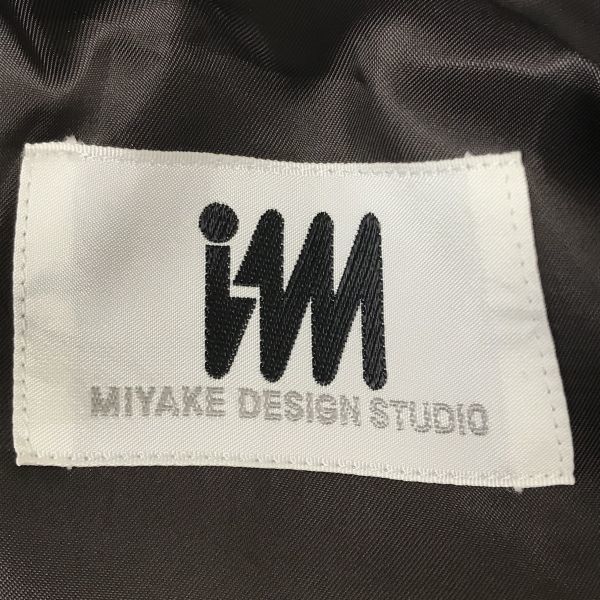 Made in Japan/ISSEY MIYAKE/Linen Blend Tailored Jacket/5/LL/Dark Brown/Spring/Summer Collection(USED)