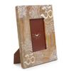 Mango Wood Photo Frame 10x15cm White Mandala