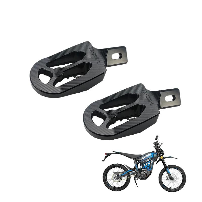 LINGQI RACING CNC Aluminum Footrest Footpeg Foot Pegs For Scooter Dirt Pit Bike Motocross Anti-Slip Replacement Accessories