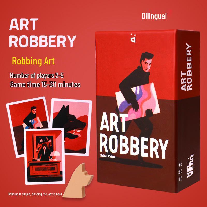 Art Heist: Robbery Game - 2-5 Players, English Edition, Adult Card Party Game