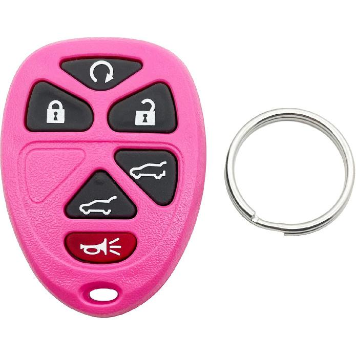 Replacement Key Fob Shell Keyless Entry Remote Car Key Fob Case Fits for Chevy Tahoe Suburban Cadillac Escalade GMC Yukon 2007-2014 6 Buttons Pad