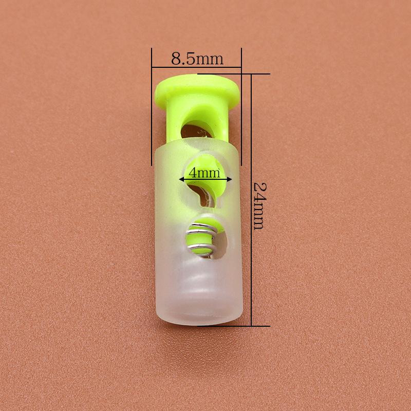 Colored Plastic Button Spring Buckle, Down Jacket Hanging Bell Rope Buckle, Rope Stop Rope Wear Rope Buckle, Pig Nose Buckle Elastic Adjustment Buckle