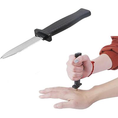 Piece/2 1 Pieces/3 Pieces Of Plastic Halloween Retractable Fake Knife Props Suitable For Pranks Scary Prank Toys