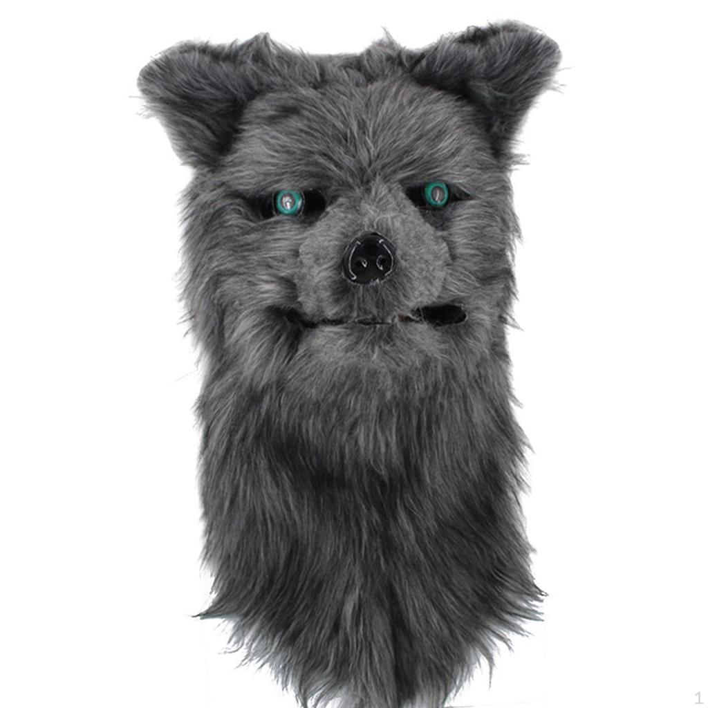 Animal Mask with Moving Jaw for Halloween And Cosplay Events