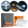 K&F Concept 82mm Cloth Filter 4 Pieces + 6 Pieces + 8 Pieces 3-piece Set Cross Effect Effect Filter 18 Layer Coating Thin Frame 3 Cleaning Cloths Incl