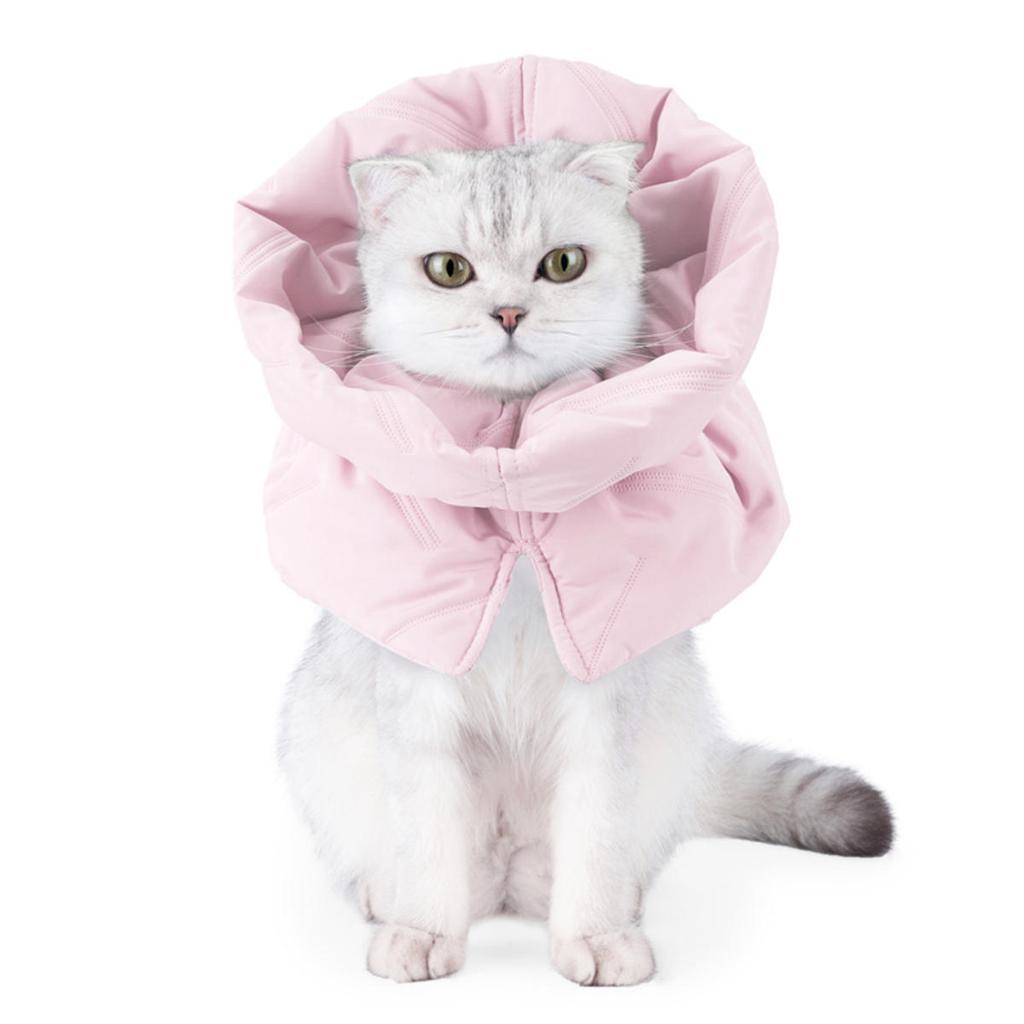 Anti Licking Scarf Sterilization Cats Ring Pets Warmth Head Cover Cat Anti-Bite Adjustable Pet Cone Elizabethan Collar