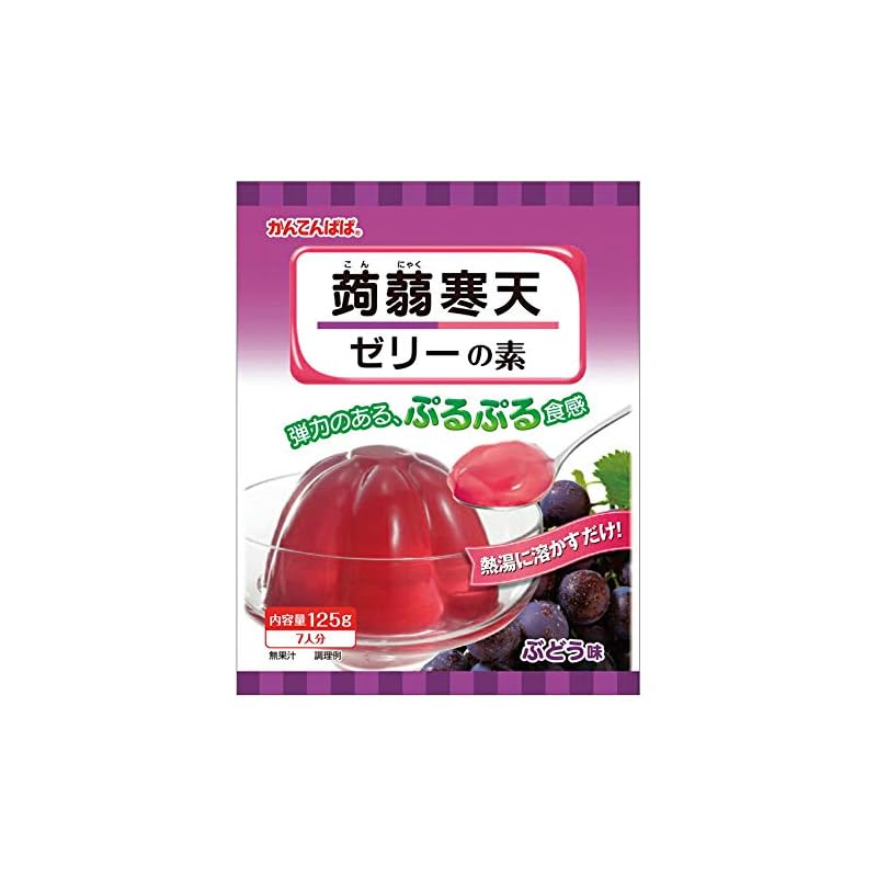 

[For business use] Ina Foods Kantenpapa Konjac agar jelly base grapes 125g
