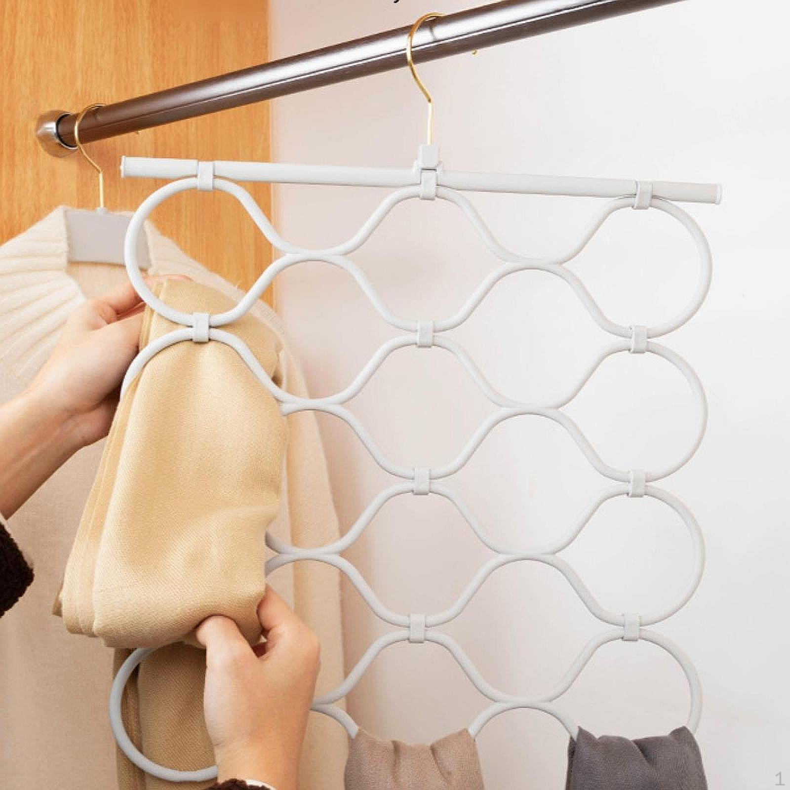 

16 rage Solution for Scarves and Ties in Closet серый