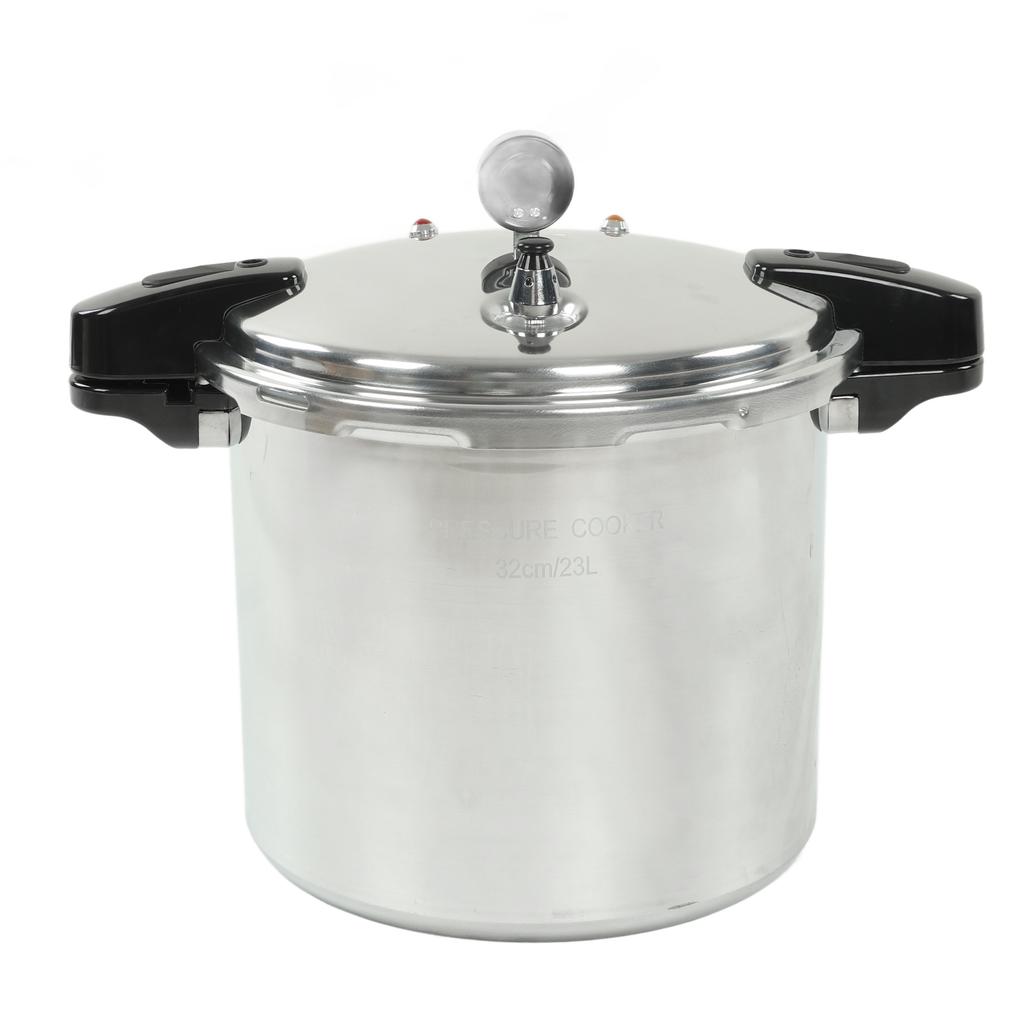 Pressure Cooker Aluminum Alloy 23L Pressure Cooker with Gauge Multifunctional Pressure Canner for Home Restaurant Hotel