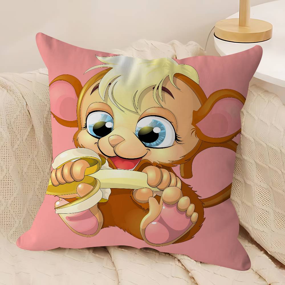Kreskówkowe Urocze Zwierzątka Poszewka na Poduszkę 30x50 Poliester Poduszki Sofowe Dekoracyjne Poduszki Dekoracja Domu Poszewka