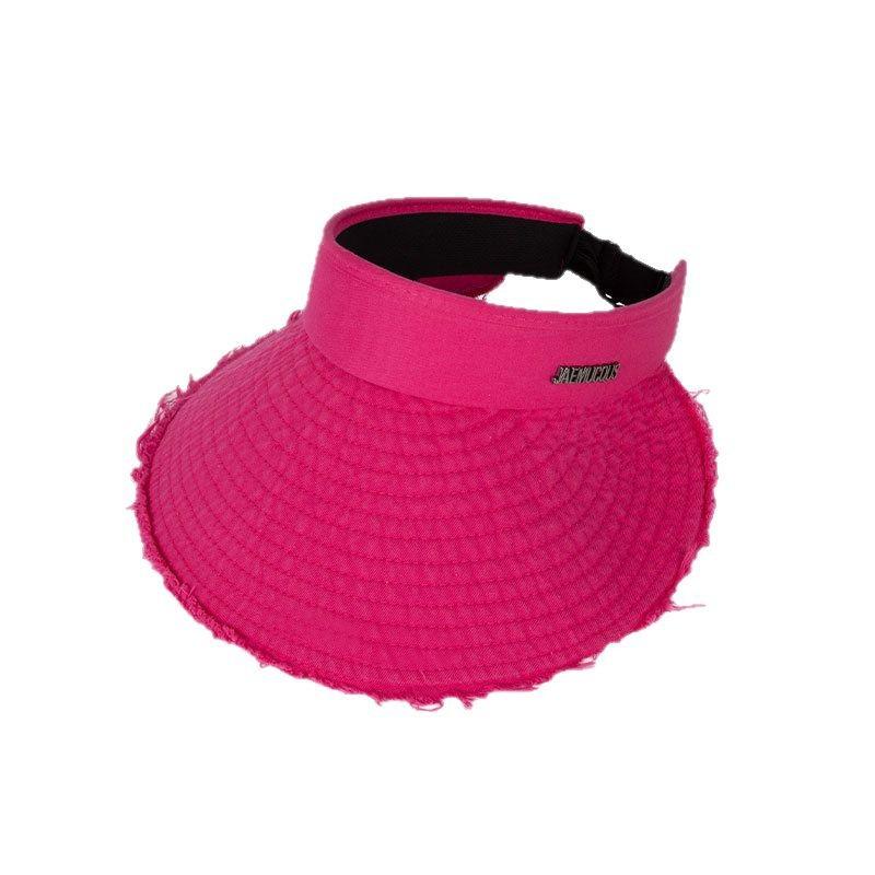 Sky top Sun Hat Lady's New Spring and Summer Seaside UV Sun Hat Foldable Sun Protection Sun Hat