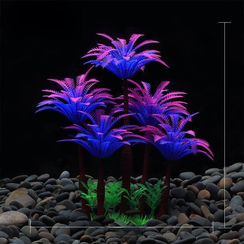 Fish Tank Decor: Simulation Water Plant Sand Table Bonsai Ornaments, Plastic Fake Water Plant CT80