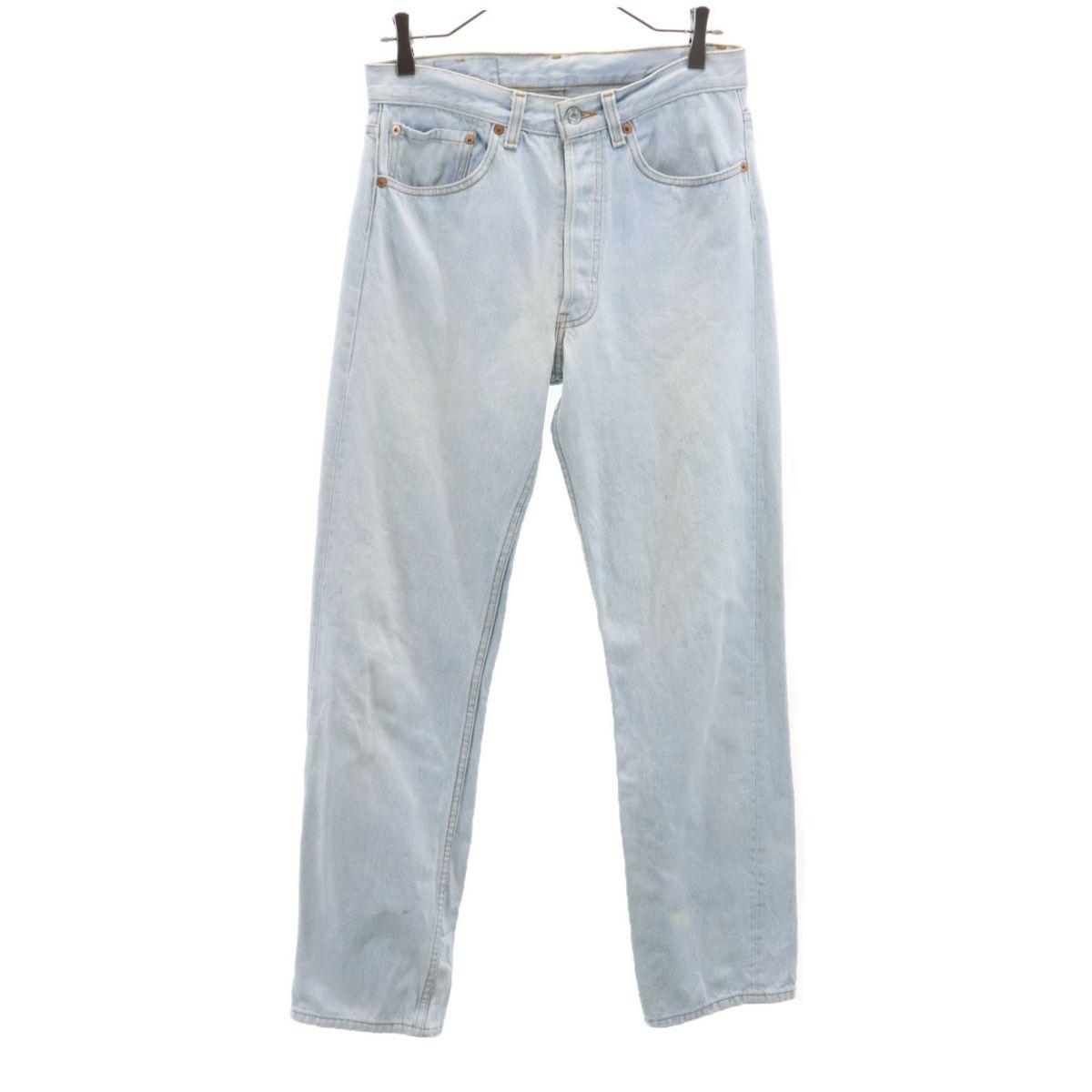

Levi s 80s 501 Straight denim pants W30 Jeans Button Fly Men s Used