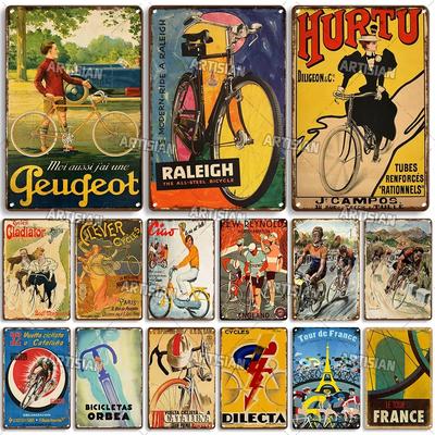 Rusty Bicycle Metal Tin Sign Decorative Plate Home Bar Studio Metal Signs Vintage Metal Poster Travel Metal Plaque Wall Plate