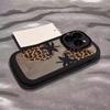 Advanced Leopard Print Suitable for Apple 16promax Mobile Phone Case Painted IPhone 15pro Puff 14 Silicone
