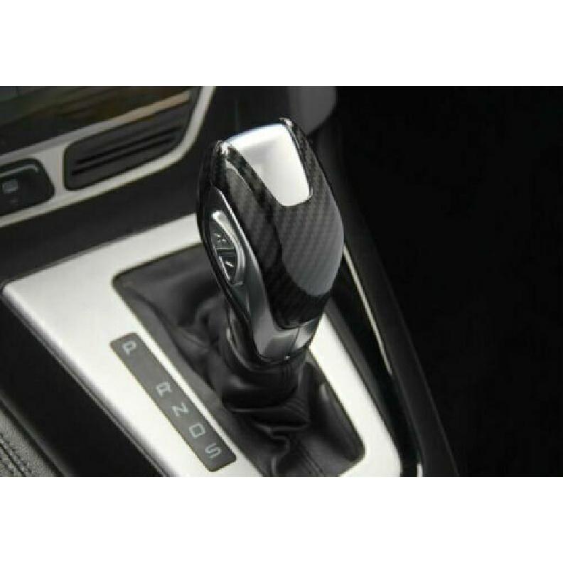 Carbon Fiber Style Inner Gear Shift Knob Cover Trim 2013~2016  For Ford Fusion
