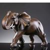 Statua Elefante Finto Legno Resina Artigianato Scultura Animale Decorazione Scrivania Ornamenti Arredamento Soggiorno Decorazioni Casa Moderno