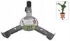 Adjustable metal flowerpot stand with wheels 30 cm