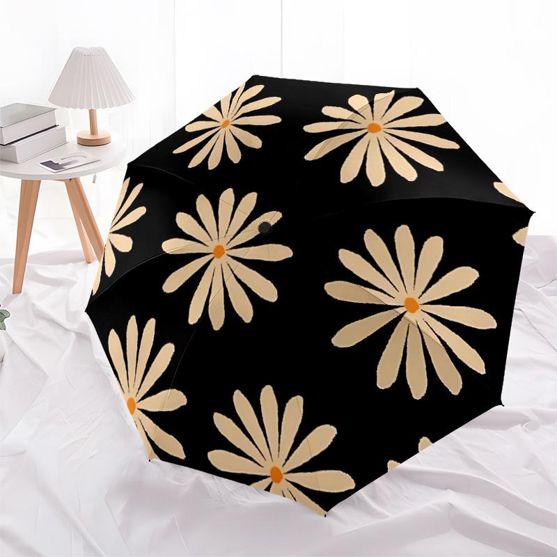 1pc Floral Pattern Automatic Open/Close Umbrella Compact Folding Umbrella, All-Season Portable Umbrella for Women/Men F1124110