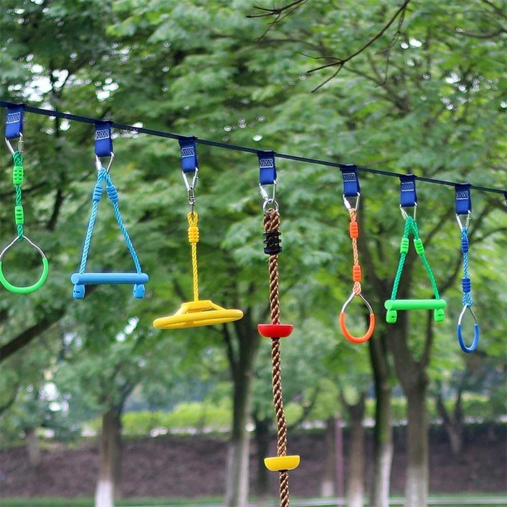 Random Color Outdoor Play Kit Hang Indoor Playground Monkey Swing Bars  Sensory Training Device
