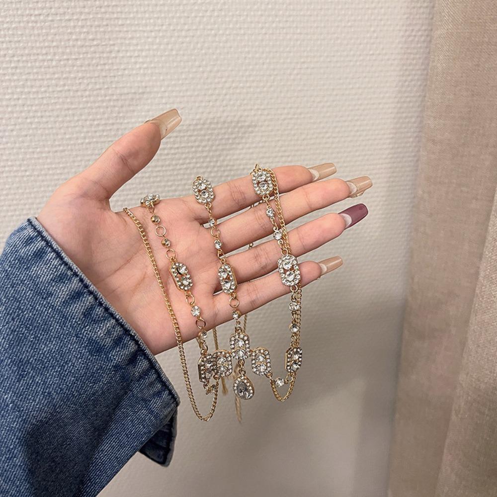 Crystal Hair Jewelry Bride Forehead Chain Wedding Forehead Ornaments Bohemian Wedding Headdress