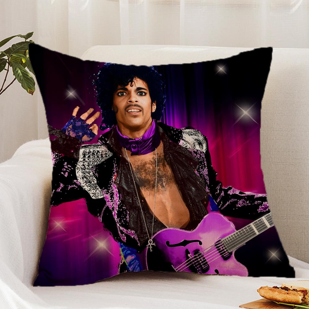 

Funny P-Prince Singer Cushion Cover Premium Comfort Reversible Pillow Cover - Dual - Use Design for Home & Car 12x12Inch
