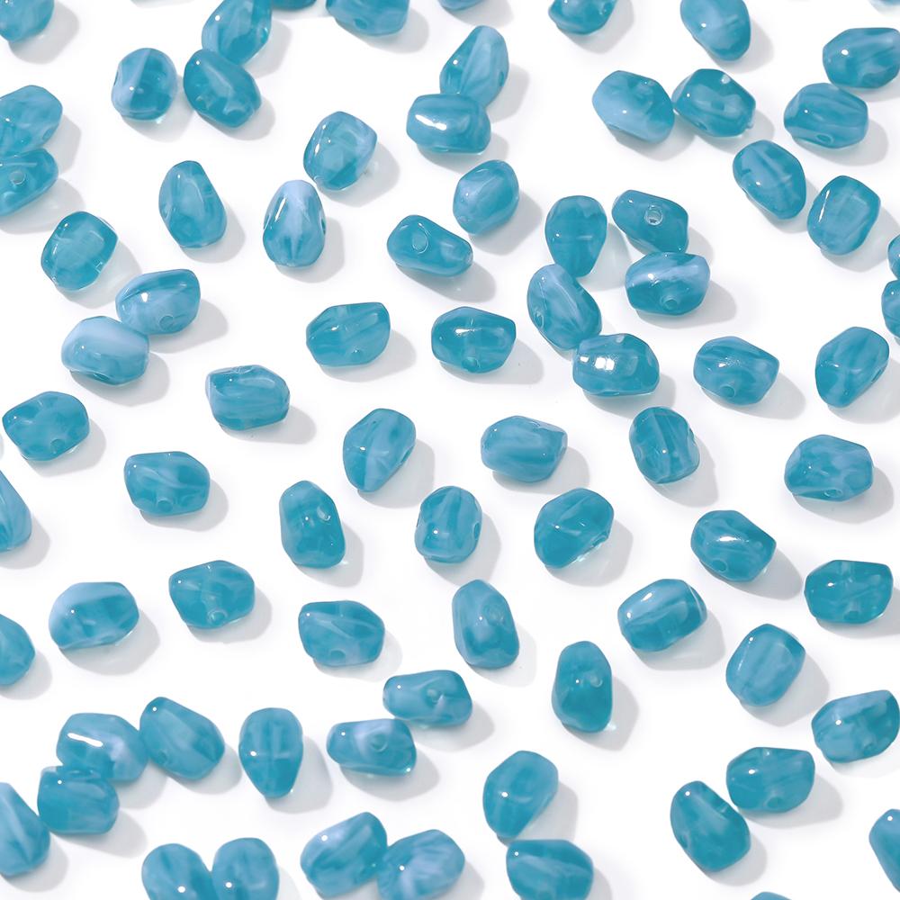 20pcs Colored Acrylic Imitation Stone Beads Irregular Shaped Spacer Beads for DIY Necklace Bracelet Jewelry Making Supplies