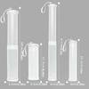 Extendable Artist Storage Tube Plastic Adjustable Length Pen Holder Translucent with Carrying Lanyard Brush Pencil Holder