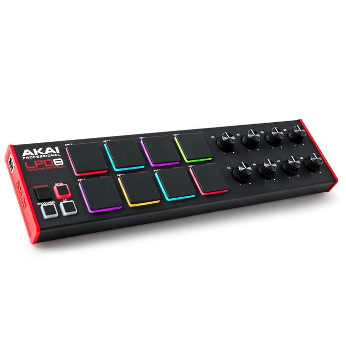 Akai Professional LPD8 USB MIDI Controller (Black)