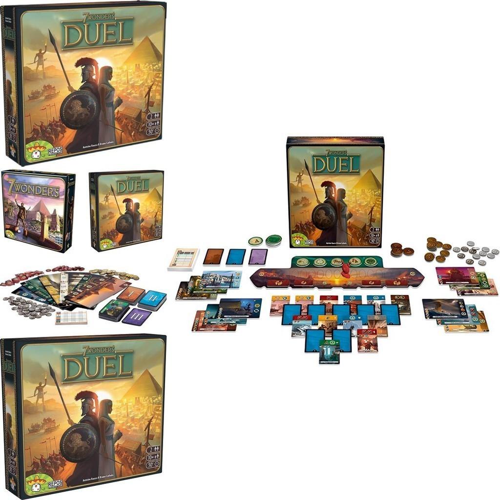 7 Wonders Duel Jeu de Plateau Stratégique Pour Adultes Enfants