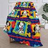 Cartoon Dog 101 D-Dalmatians-s Pattern Blanket Plush Nap Sofa rug for Living Room Office Bedroom Birthday Home Travel Kid Gifts