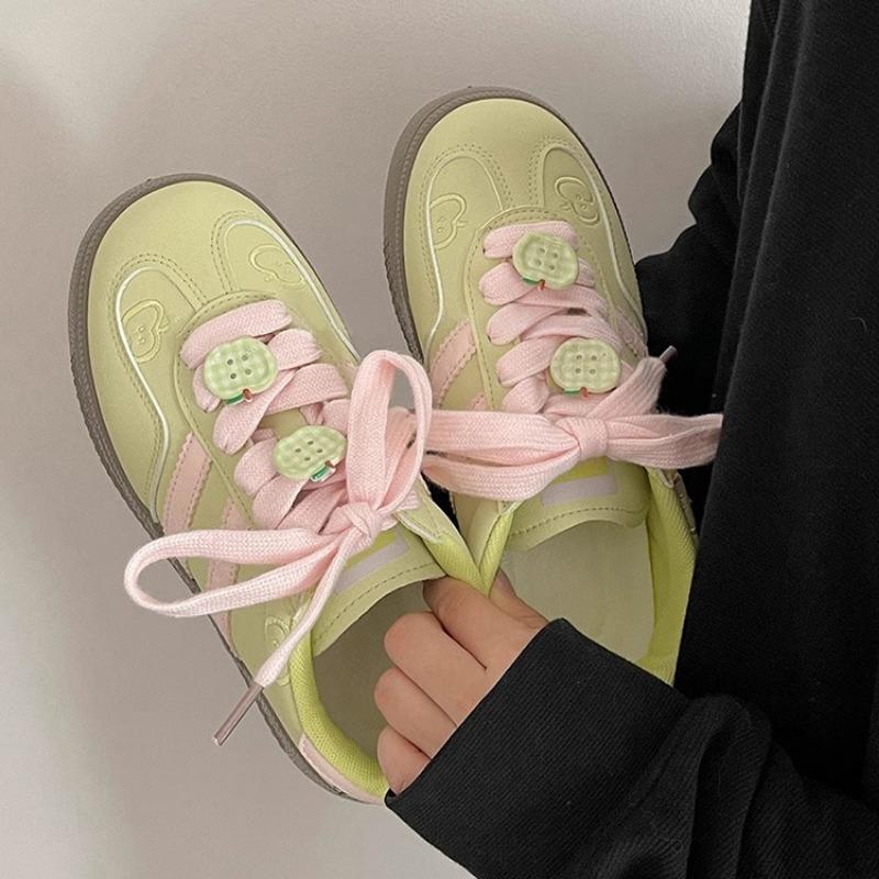 Summer dopamine color versatile board shoes new lace-up little white shoes college style casual board shoes women