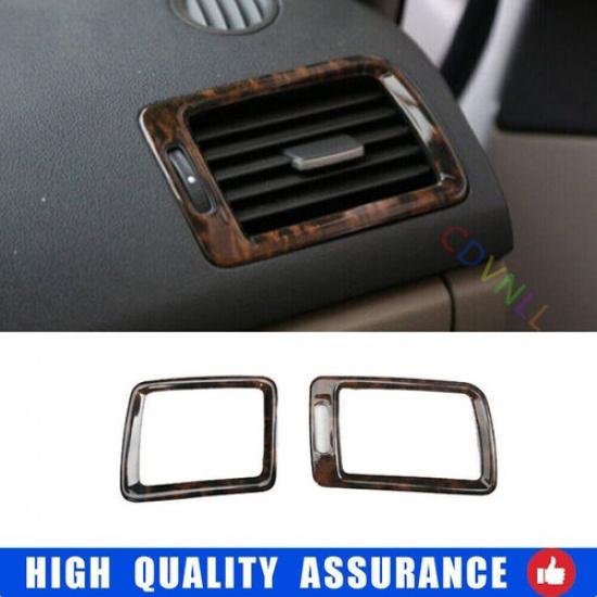 For Honda Civic 2006-2011 8th Wood Grain Console L&R Air Outlet Vent Cover Trim