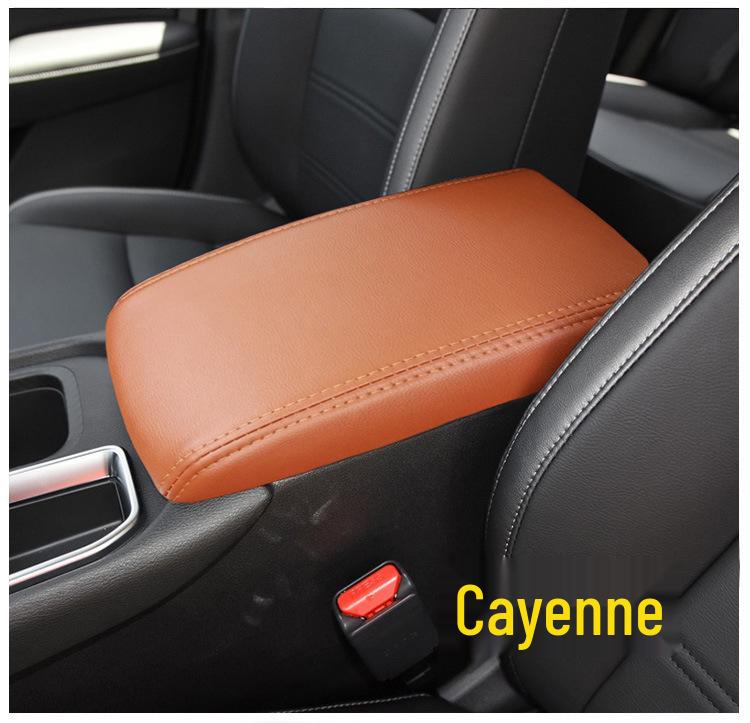 14th Gen 20-21 Sylphy Center Console Box Cover - Genuine Superfiber Leather Armrest Protector