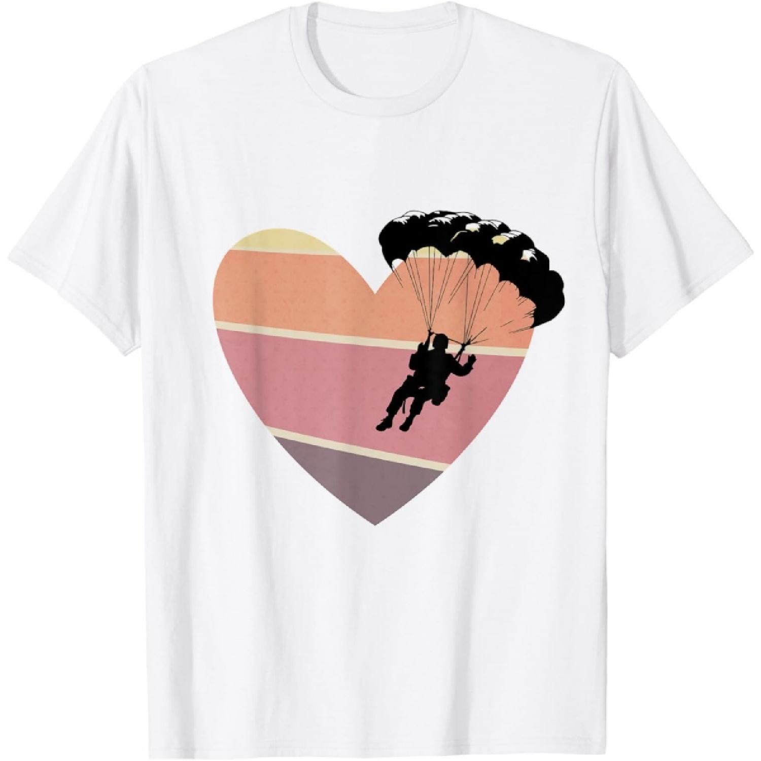 Skydiver Shirt Skydive Parachute Parachuting Skydiving T-Shirt XXXXXL белый