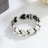Simple Personality Ins Glossy Love 925 Sterling Silver Jewelry Sweet Heart With Heart Exquisite Popular Opening Rings TYB435