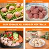 Triple Meatball Maker, Stainless Steel Meatball Maker, Meatball Mold, with Triple Spoon