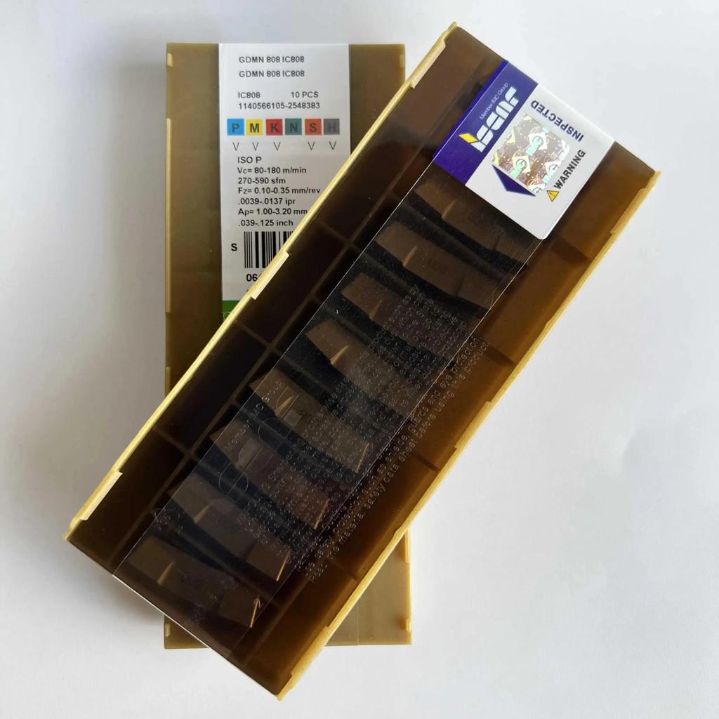 ISCAR / GDMN808 IC808 /Industrial indexable carbide inserts 10 Pcs