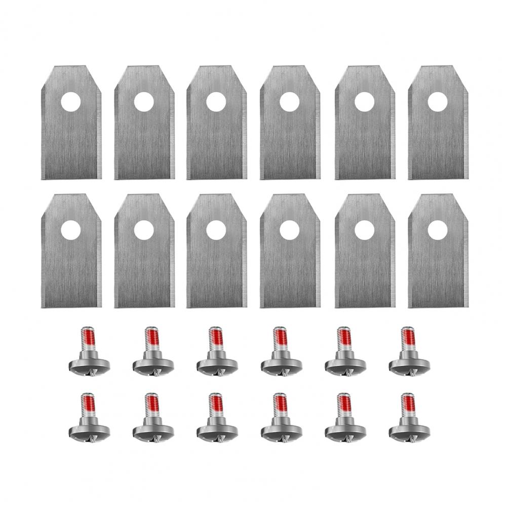 Lawnmower Replacement Blades Lawnmower Blade with Mounting Screws Heavy Duty Universal Robot Lawn Mower Blade for Segway