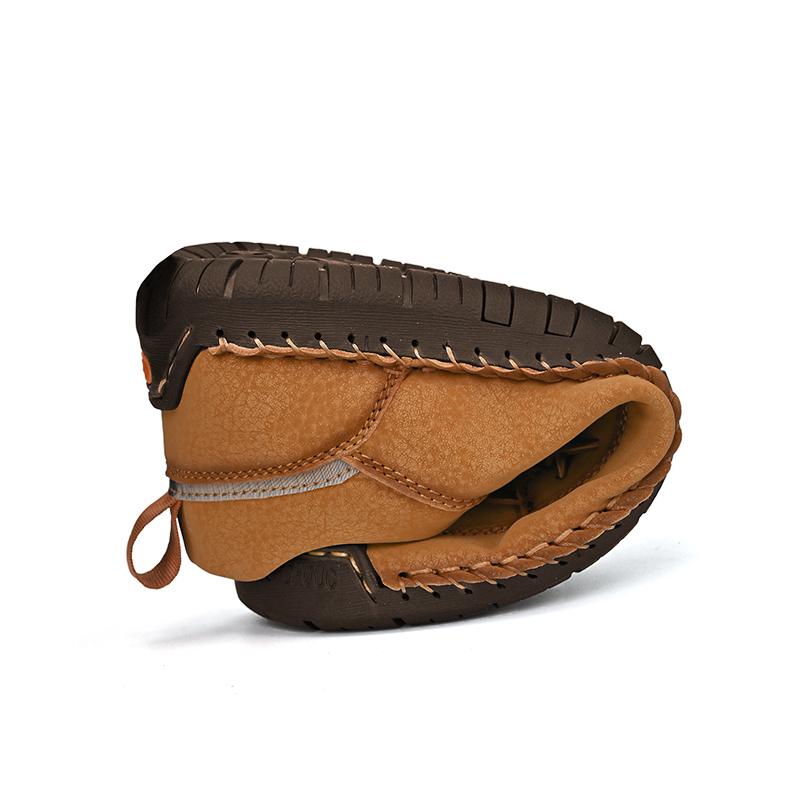 Handmade Leather Men Casual Shoes Outdoor Mens Running Walking Sneakers Breathable Man Loafers Luxury Brand Boat Shoes Size 48